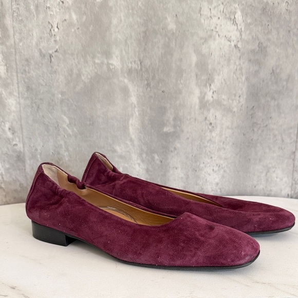 Ron White Shoes - Ron white jojo Women's Suede Ballet Flats in Burgundy sz 10